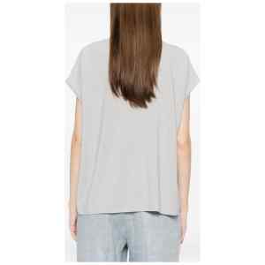 Fabiana Filippi V-neck short sleeves knitted construction Cotton v-necked top
