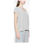 Fabiana Filippi V-neck short sleeves knitted construction Cotton v-necked top