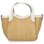 Emporio Armani Woven Straw Small Shopper Bag