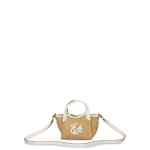 Emporio Armani Woven Straw Small Shopper Bag
