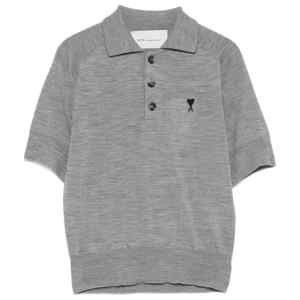 Ami Paris Ami De Coeur wool polo shirt