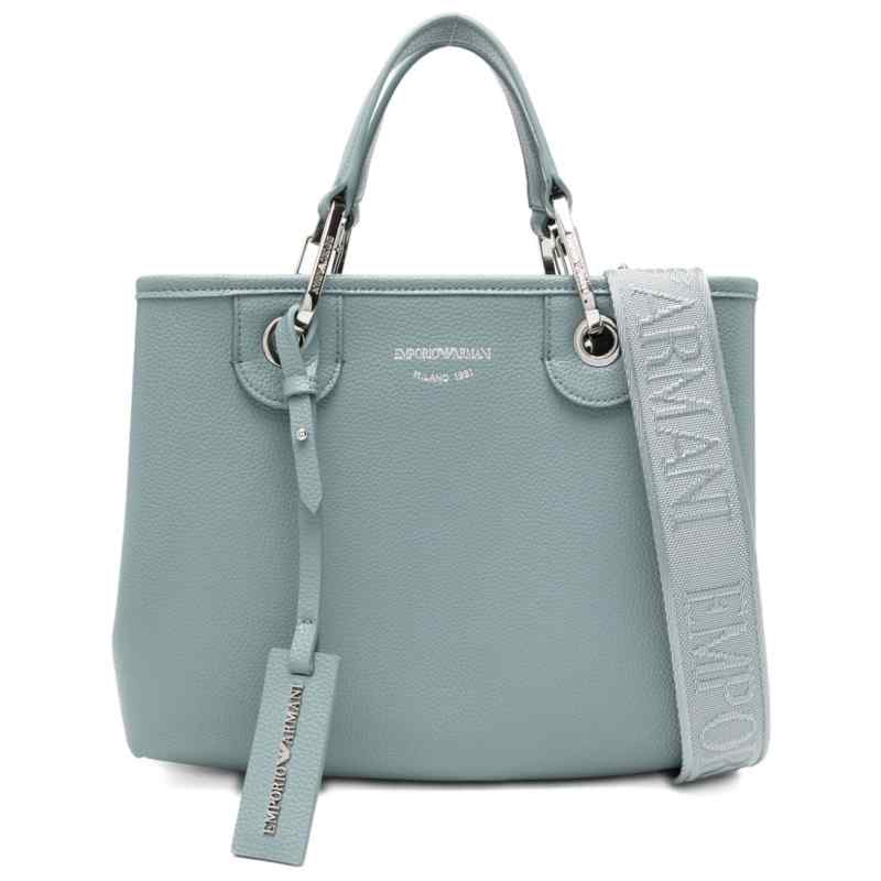 Emporio Armani Small Myea Shopper Bag With Deer Print