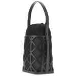 Emporio Armani Exclusive Leather And Mesh Bucket Bag