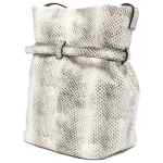 Emporio Armani Exclusive Python-Print Leather Bucket Bag