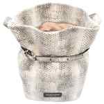 Emporio Armani Exclusive Python-Print Leather Bucket Bag