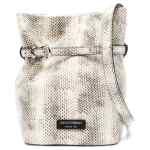 Emporio Armani Exclusive Python-Print Leather Bucket Bag