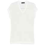 Fabiana Filippi V-neck short sleeves sequin embellishments Openwork top