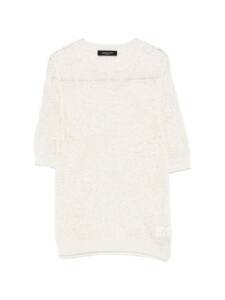 Fabiana Filippi Openwork crewneck t-shirt