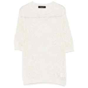 Fabiana Filippi Openwork crewneck t-shirt