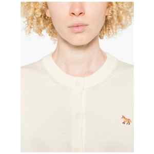 Maison Kitsuné Maison KitsunÃ© Baby Fox wool cardigan