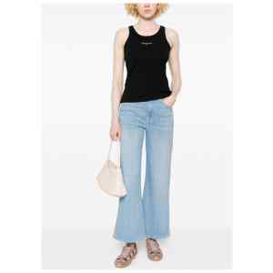 Maison Kitsuné Maison KitsunÃ© Logo cotton tank top