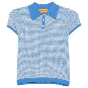 Guest In Residence Pique cashmere polo shirt