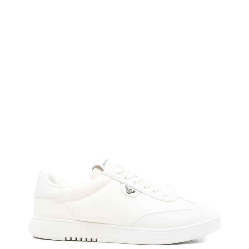 Emporio Armani Nylon sneakers with leather details