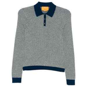 Guest In Residence Pique cashmere polo shirt