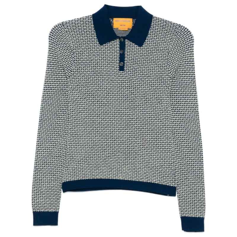 Guest In Residence Pique cashmere polo shirt