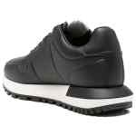 Emporio Armani Leather sneakers with thermoformed details