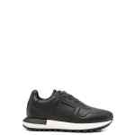 Emporio Armani Leather sneakers with thermoformed details