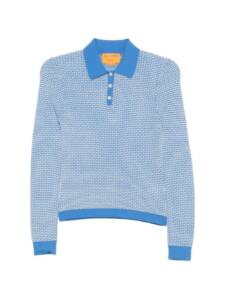 Guest In Residence Pique cashmere polo shirt