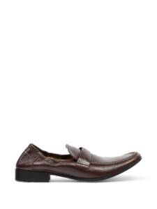 MM6 Maison Margiela Swing-toe leather loafers