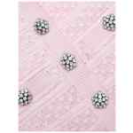 Self-Portrait A-line skirt button embellishment textured Mini dress