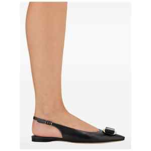 Ferragamo New Vara Plate Flat Slingback