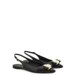 Ferragamo New Vara Plate Flat Slingback