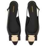 Ferragamo New Vara Plate Flat Slingback