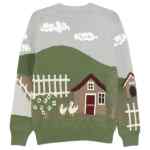 Junya Watanabe Printed cotton crewneck sweater