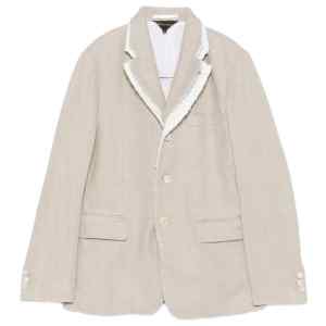 Comme Des Garcons Comme Des GarÃ§ons Linen single-breasted jacket