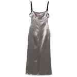 The Attico Fashion Satin midi dress