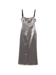 The Attico Fashion Satin midi dress