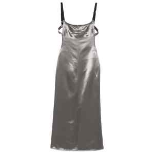The Attico Fashion Satin midi dress