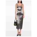 The Attico Fashion Satin midi dress