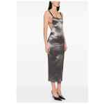 The Attico Fashion Satin midi dress