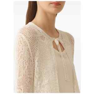 Fabiana Filippi Crochet long cardigan