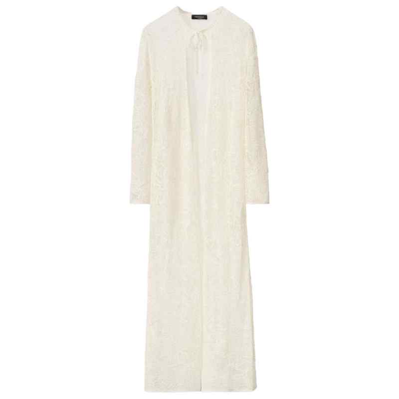 Fabiana Filippi Crochet long cardigan