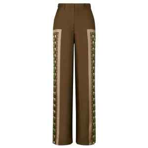 Tory Burch Printed wide-leg trousers