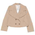 Emporio Armani Cotton double-breasted jacket