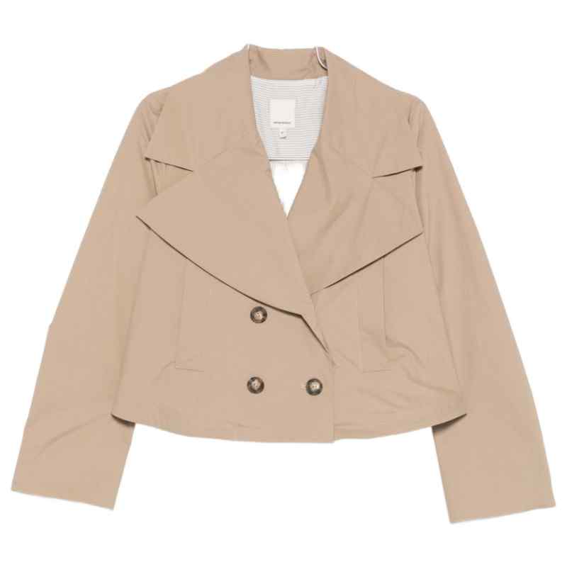 Emporio Armani Cotton double-breasted jacket