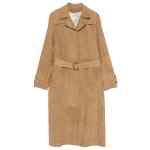Golden Goose Suede leather trench coat