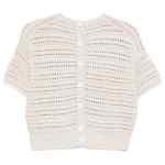 Emporio Armani Cotton open-knit cardigan