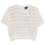 Emporio Armani Cotton open-knit cardigan