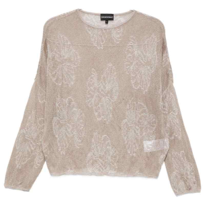 Emporio Armani Embroidered crewneck sweater