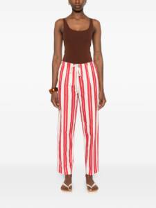 Forte Forte Striped drawstring trousers