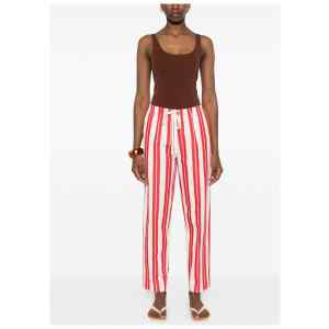 Forte Forte Striped drawstring trousers