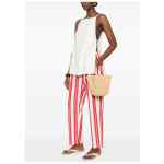 Forte Forte Striped drawstring trousers