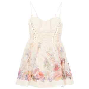 Zimmermann Alchemy linen and silk mini dress
