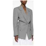 The Attico Fashion Wool blend single-breasted jacket