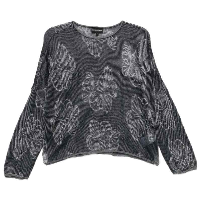 Emporio Armani Embroidered crewneck sweater