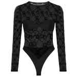 Marine Serre Moonogram pattern Moonogram bodysuit